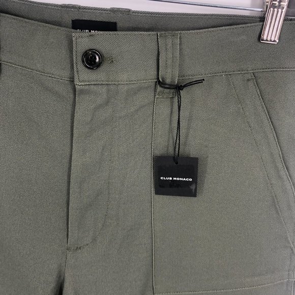 Club Monaco Green Utility pant Size 34 NWT Versatile work casual - Picture 10 of 11